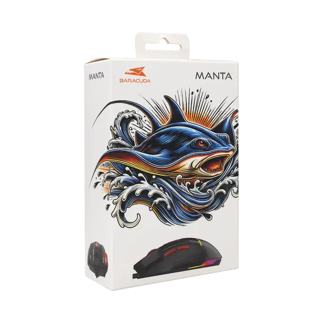 Baracuda MIŠ BGM-041 MANTA CRNA / 12.800 dpi