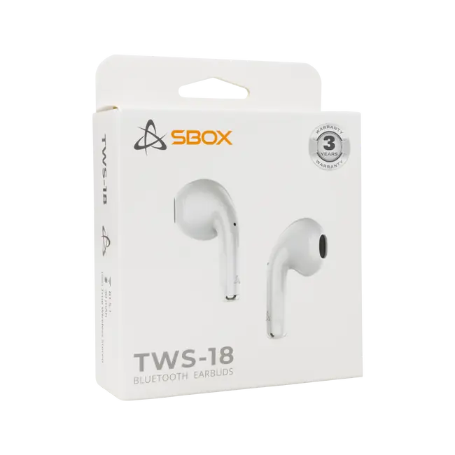 SBOX EARBUDS EB-TWS18 - White / Bluetooth