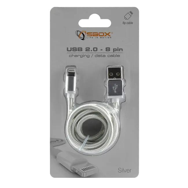 KABEL SBOX USB -> iPh.7 M/M 1,5M Blister Srebrni