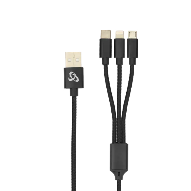 Kabel SBOX USB 2.0 -> 8-pin/Type-C/Micro USB charging only 2.4A 1M