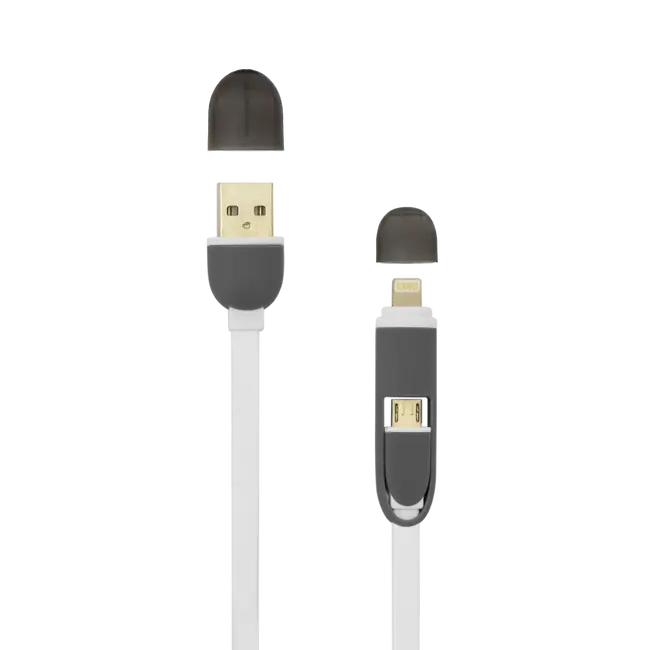 KABEL SBOX USB->MICRO USB + IPH.5 M/M 1M Bijeli BULK