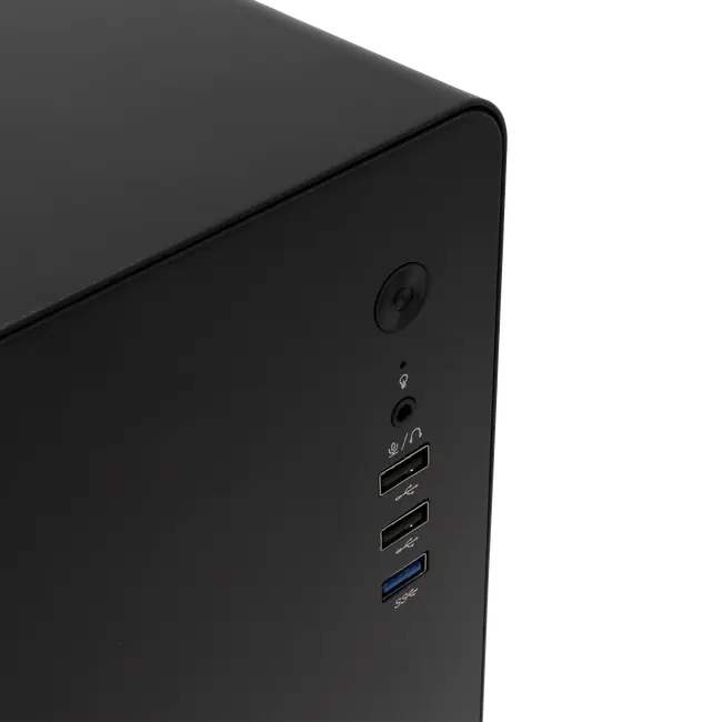 SBOX PCC-500B ATX PC Case with PSU-400 400W Power Supply - Black