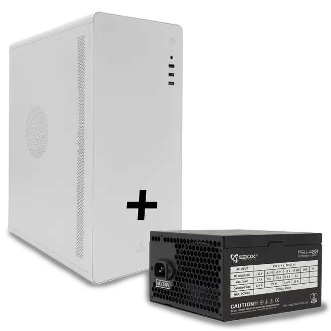 KUĆIŠTE SBOX PCC-500W ATX + NAPAJANJE PSU-400