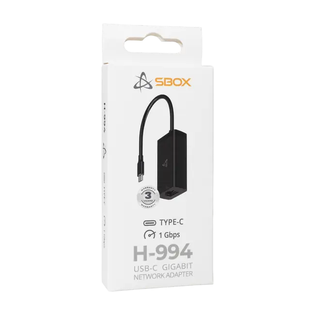 LAN ADAPTER SBOX H-994 USB-C to Gigabit Ethernet