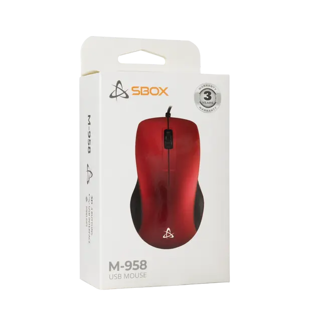 MIŠ SBOX M-958 Crveni