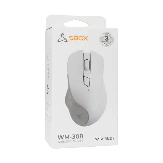 MIŠ SBOX WM-308 Bijeli Bežicni