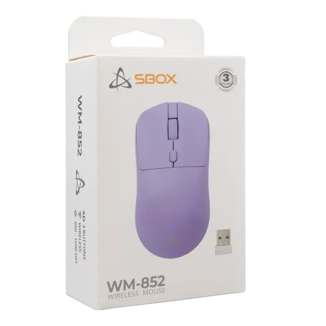 MIŠ SBOX WM-852 Ljubičasti Wireless