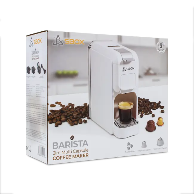 SBOX Coffe aparat 3u1 CM-719 BARISTA bijeli