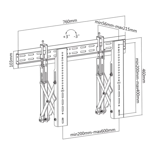 STALAK SBOX LVW02-46F / VIDEO ZID (37-70"/45kg/600x400)