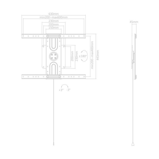 STALAK SBOX PLB-1246F (37-80"/50kg/600x400)