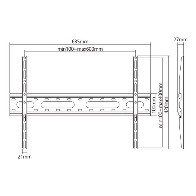 STALAK SBOX PLB-2546F-2 (37-80"/45kg/600x400)