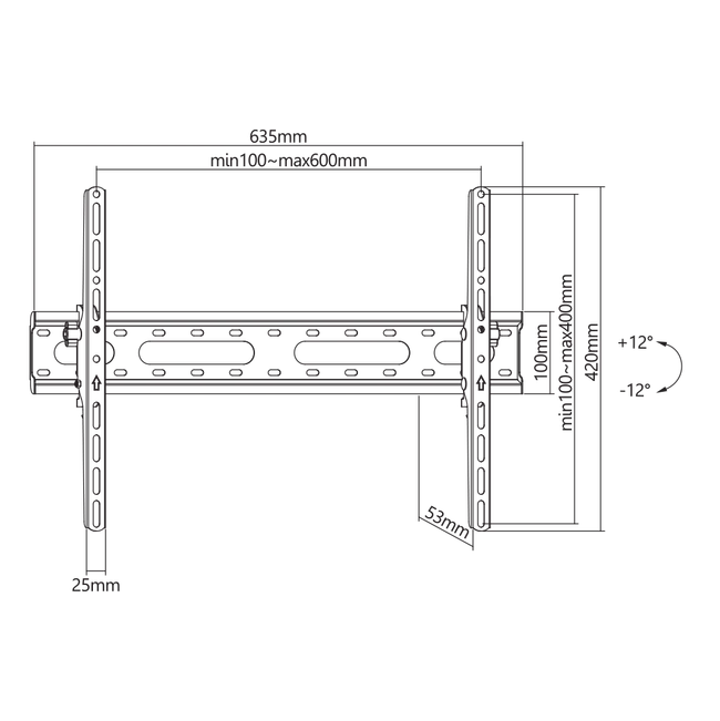 STALAK SBOX PLB-2546T-2 (37-80"/45kg/600x400)
