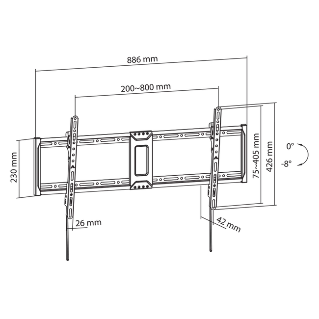 STALAK SBOX PLB-5948T-2 (43-100"/75kg/800x400)