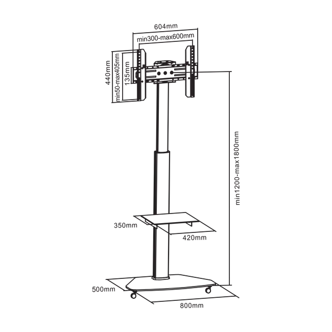 STALAK SBOX Podni FS-500 (37-70"/40kg/600x400)