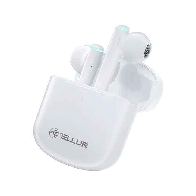 TELLUR AURA TRUE WIRELESS EARPHONES, APP, WHITE