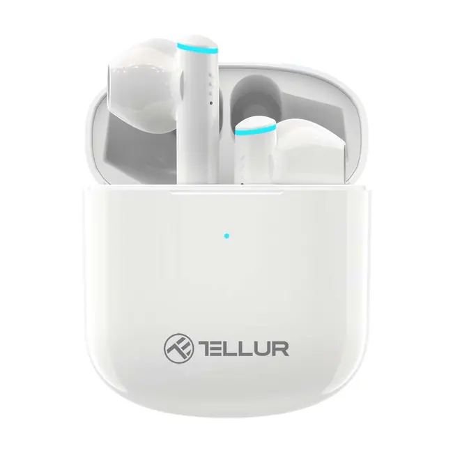 TELLUR AURA TRUE WIRELESS EARPHONES, APP, WHITE