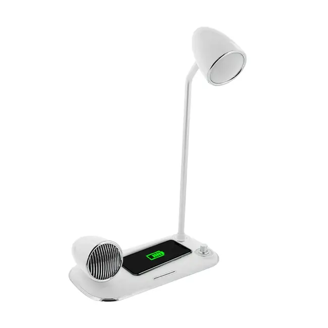 TELLUR NOSTALGIA WIRELESS DESK CHARGER 15W, BLUETOOTH SPEAKER 5W, DESK LAMP, WHITE