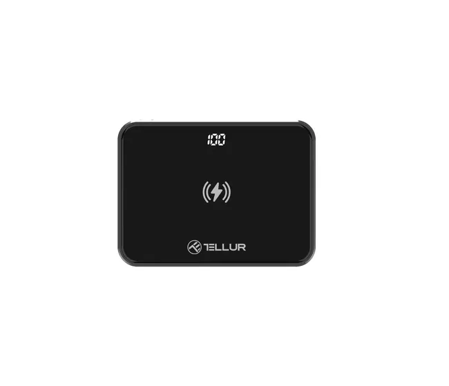 TELLUR POWER BANK GPD100 Graphene 10000mAh power bank Qi + 2xQC3.0 + PD, black