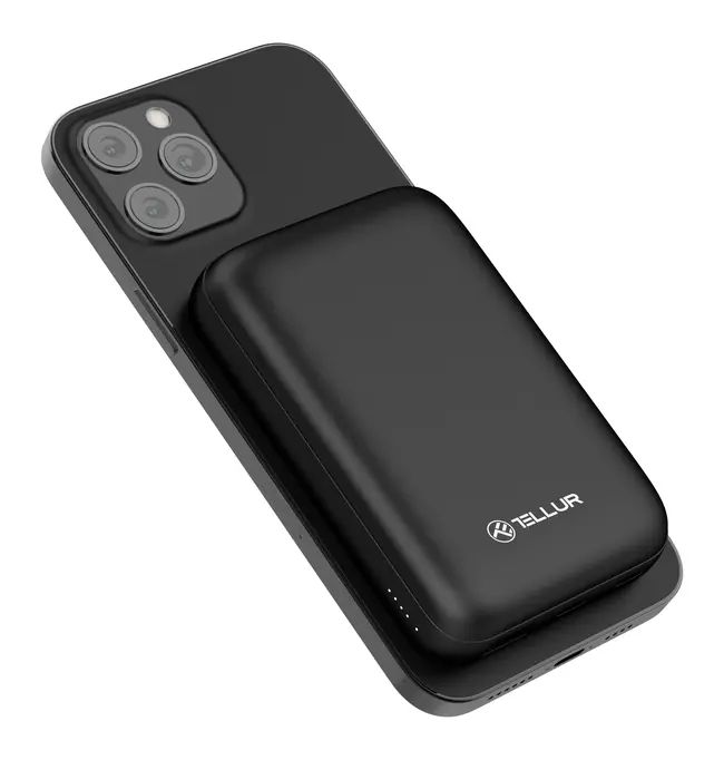 TELLUR POWER BANK WPD101 Compact Pro 10000mAh, 2xQC3.0 22.5W + PD20W+Qi 15W, MagSafe