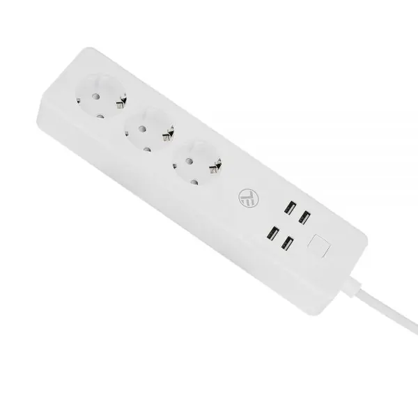 TELLUR PRODUŽNI KABEL 10A 3-PORTA+4xUSB, WIFI, 1.8m