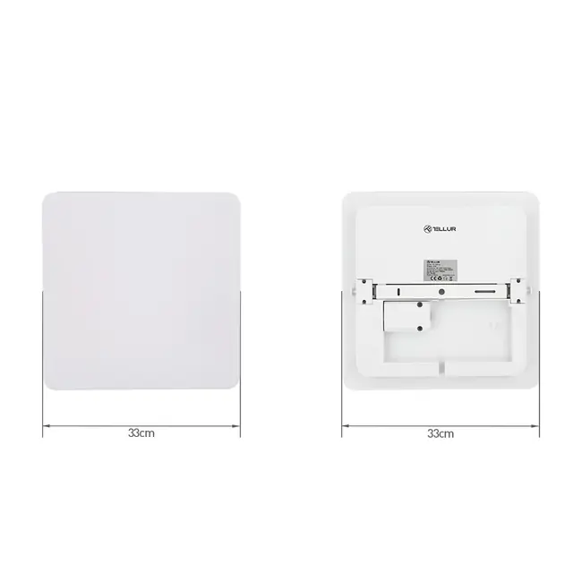 TELLUR SMART WIFI CEILING LIGHT, RGB, 24W, SQUARE, WHITE