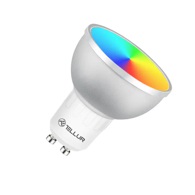 TELLUR SMART WIFI LED BULB GU10, 5W, WHITE/WARM/RGB, DIMMER