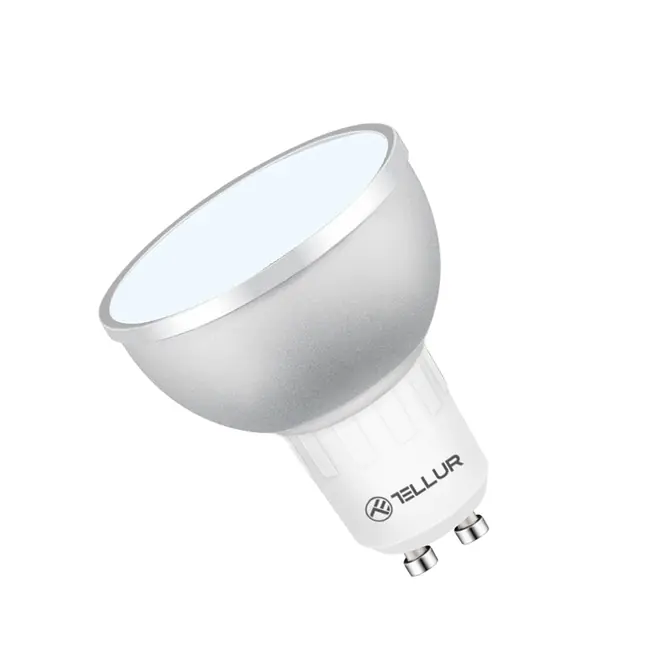 TELLUR SMART WIFI LED BULB GU10, 5W, WHITE/WARM/RGB, DIMMER