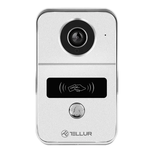 TELLUR SMART WIFI VIDEO DOORBELL. 1080P, UNLOCK FUNCTION, INDOOR CHIME, GREY