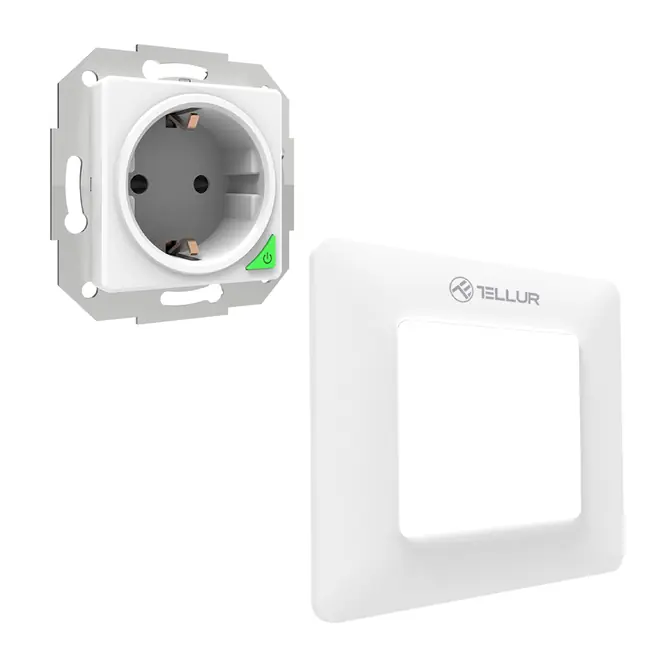 TELLUR SMART WIFI WALL PLUG, 3000W, 16A, WHITE