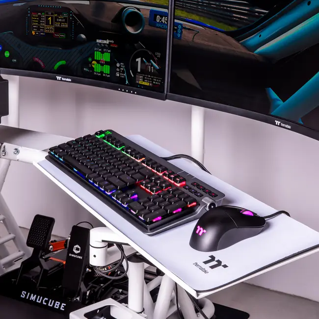 THERMALTAKE GSC/ STALAK ZA TIPKOVNICU Steel+Aluminum White/01
