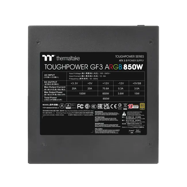 THERMALTAKE NAPAJANJE TOUGHPOWER GF3 ARGB 850W