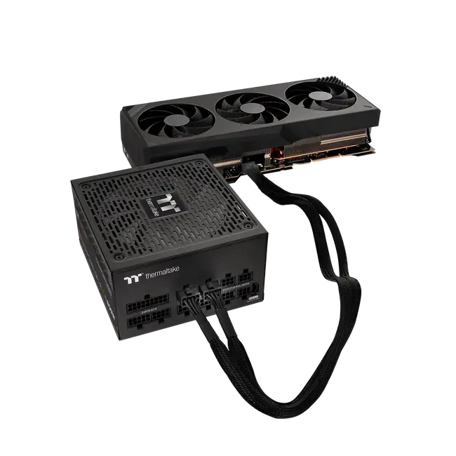 THERMALTAKE SLEEVED PCIE GEN 5 SPLITTER CABLE