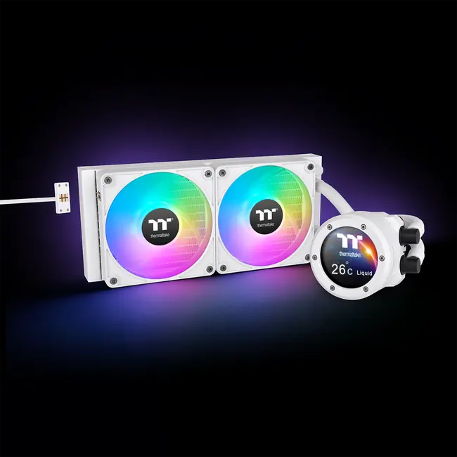 THERMALTAKE VODENO HLAĐENJE TH240 V2 Ultra EX ARGB AIO SNOW