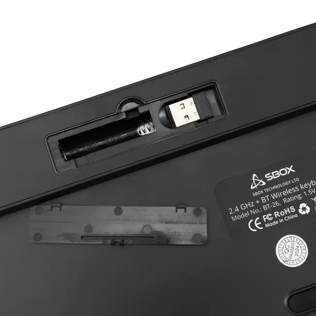 TIPKOVNICA SBOX BT-26 CZ/SK Bluetooth/Wireless