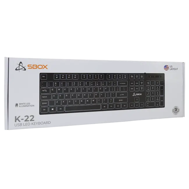 TIPKOVNICA SBOX K-22 CRNA / US