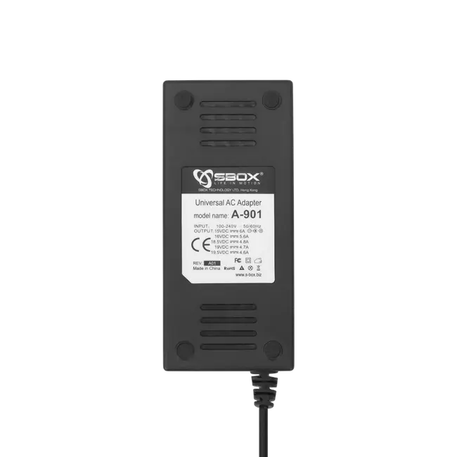PUNJAČ ZA LAPTOPE UNIVERZALNI SBOX A-901 / 90W