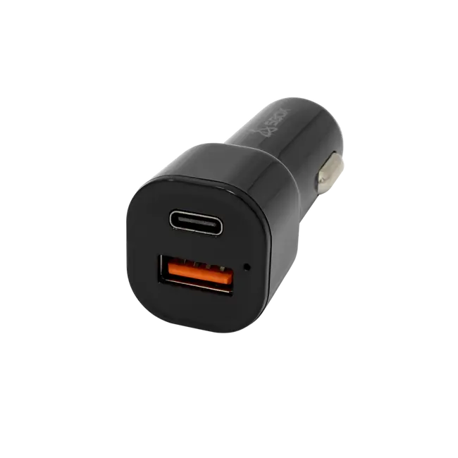 USB AUTO PUNJAC SBOX CC-038 / 2 ULAZA - 38 W Crni