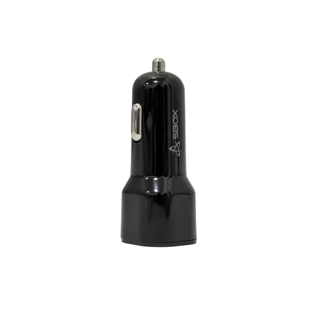 USB AUTO PUNJAC SBOX CC-038 / 2 ULAZA - 38 W Crni