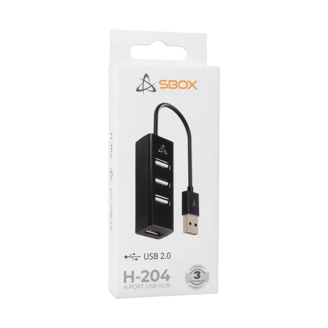 USB RAZDJELNIK SBOX H-204 Crni / USB-2.0 4 Ulaza