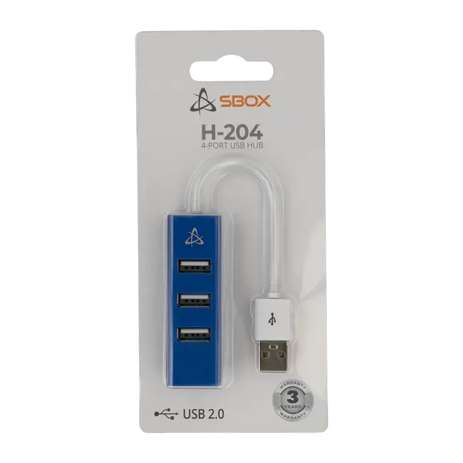 USB RAZDJELNIK SBOX H-204 Plavi  / USB-2.0 4 Ulaza
