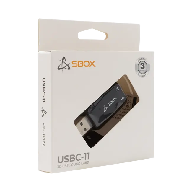 USB SOUND ADAPTER SBOX USBC-11 5.1/3D