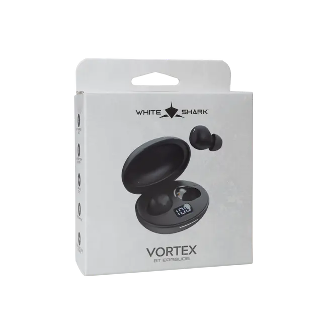White Shark EARBUDS GEB-TWS-02 VORTEX Crne