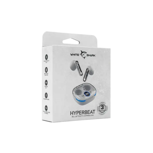 White Shark EARBUDS GEB-TWS-37 HYPERBEAT Bijele