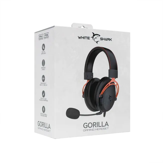 White Shark HEADSET GH-2341 GORILLA Crno/crvene
