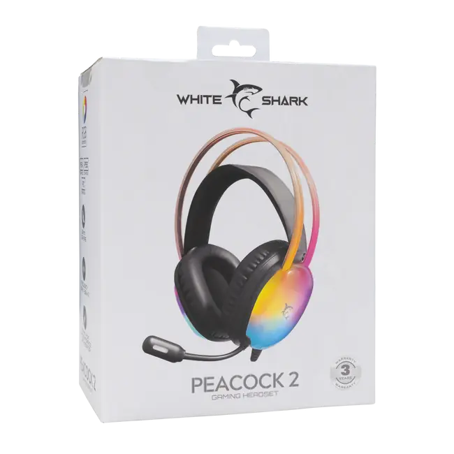 White Shark HEADSET GH-2444 PEACOCK-2 Black
