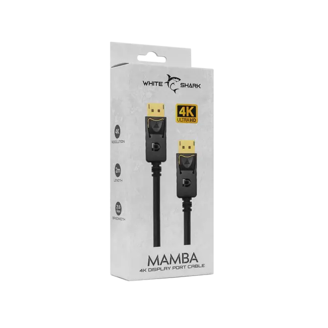 White Shark KABEL MAMBA DP-DP M/M 2M 4K@60Hz