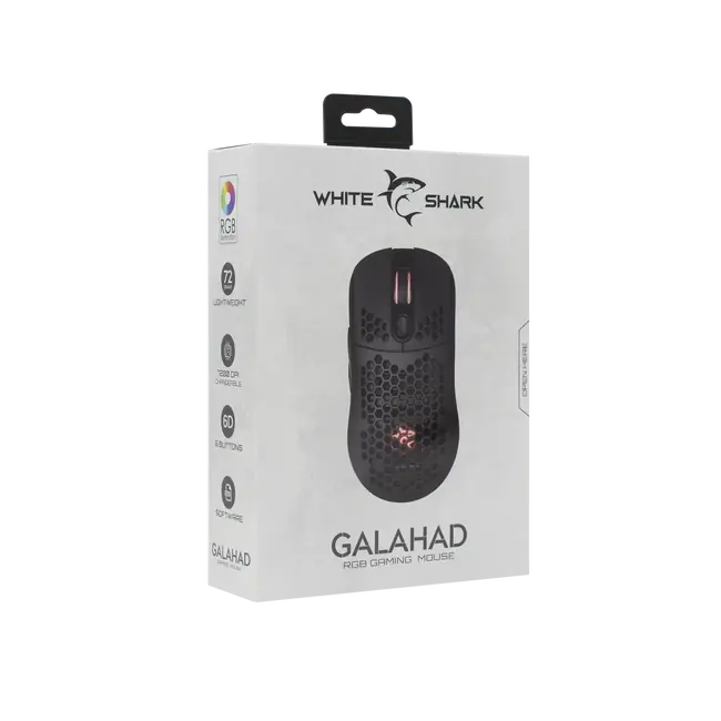 White Shark MOUSE GM-5007 GALAHAD - Black