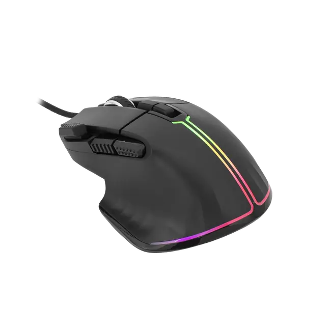 White Shark MIŠ GM-9006 MARROK Crni RGB / 12.000 dpi