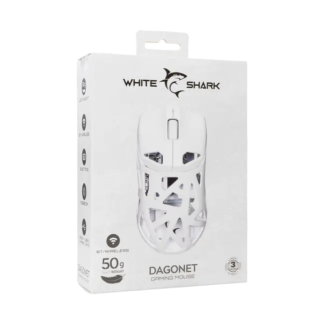 White Shark MIŠ WGM-5019 DAGONET / 24.000 DPI - Bijeli / Wireless