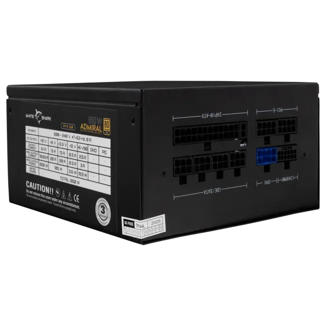 White Shark NAPAJANJE GPSU-850W ADMIRAL 850W 80+ GOLD Full Modular